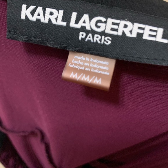 Carl Lagerfeld Aubergine and Black Tunic - Picture 7 of 8